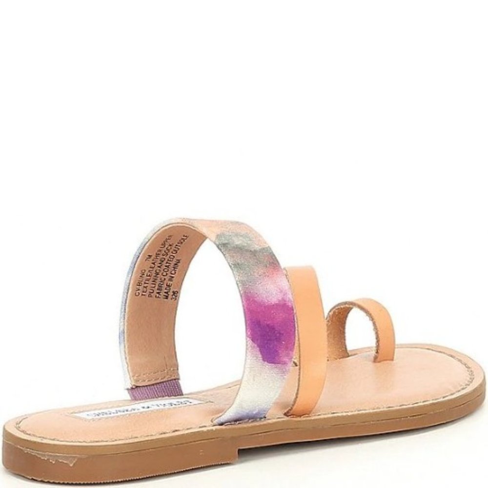 Chelsea & Violet Bling Tie Dye Toe Ring Sandals - Picture 2 of 4